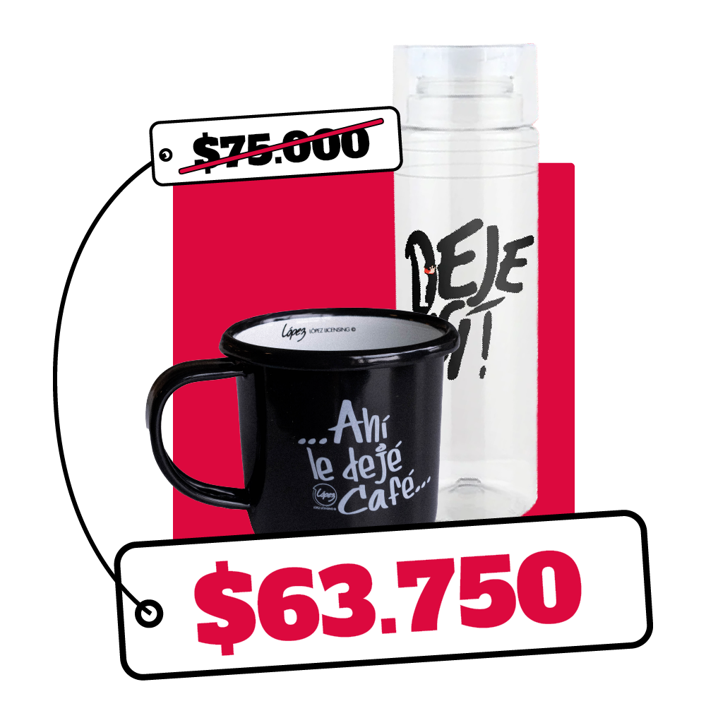 Combo Taza de peltre + Thermo