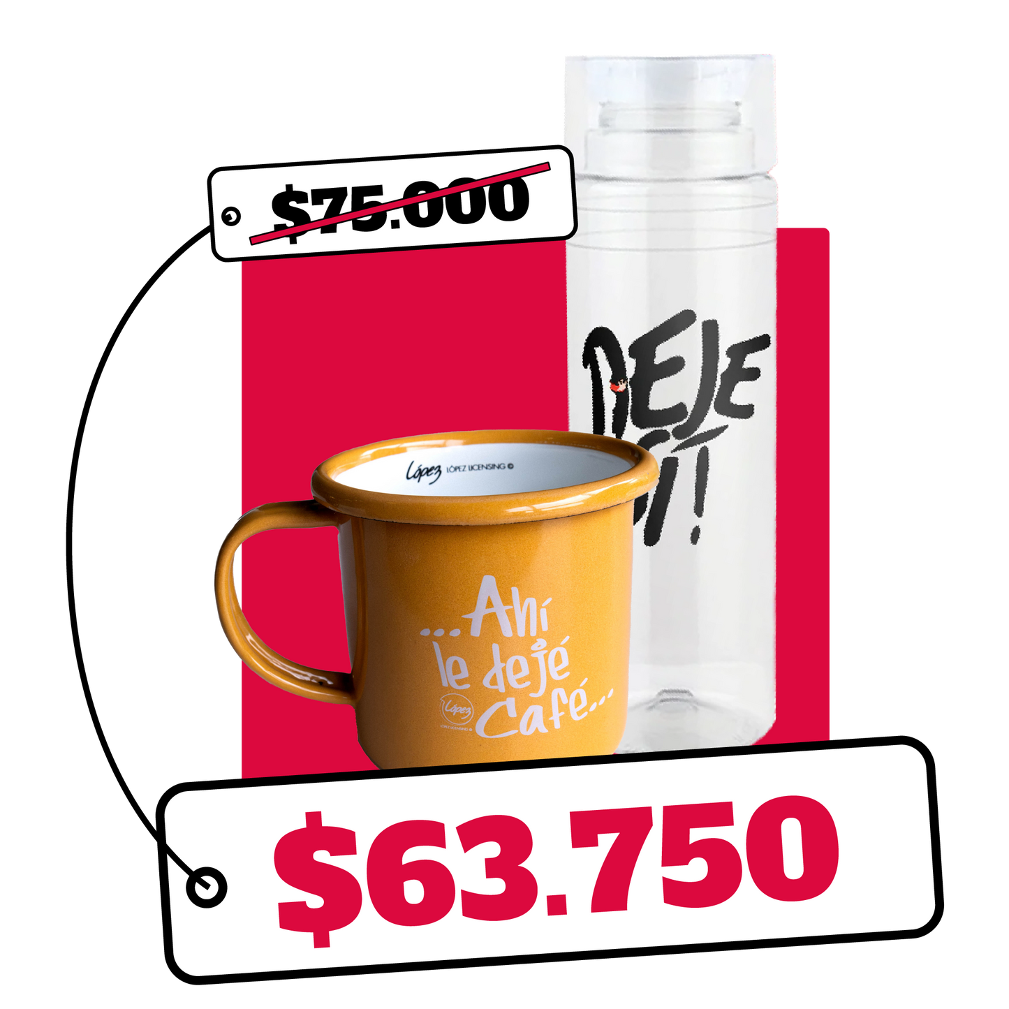 Combo Taza de peltre + Thermo