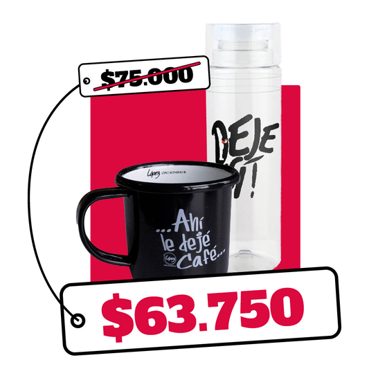 Combo Taza de peltre + Thermo